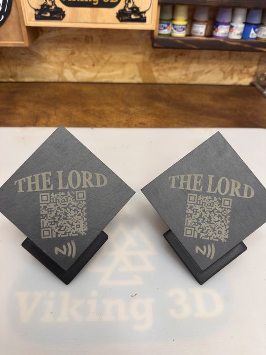 Placa google review e redes sociais com QR e NFC