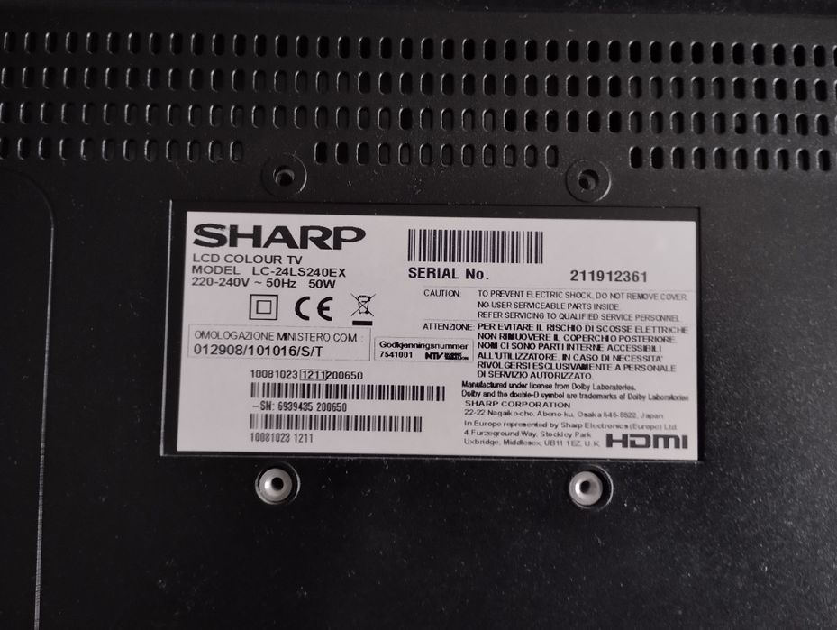 Telewizor Sharp 24 cale plus dekoder