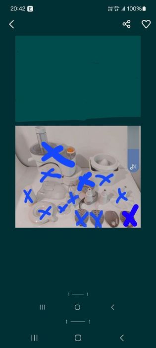 Залишки від кухонного комбайна Philips HR7735