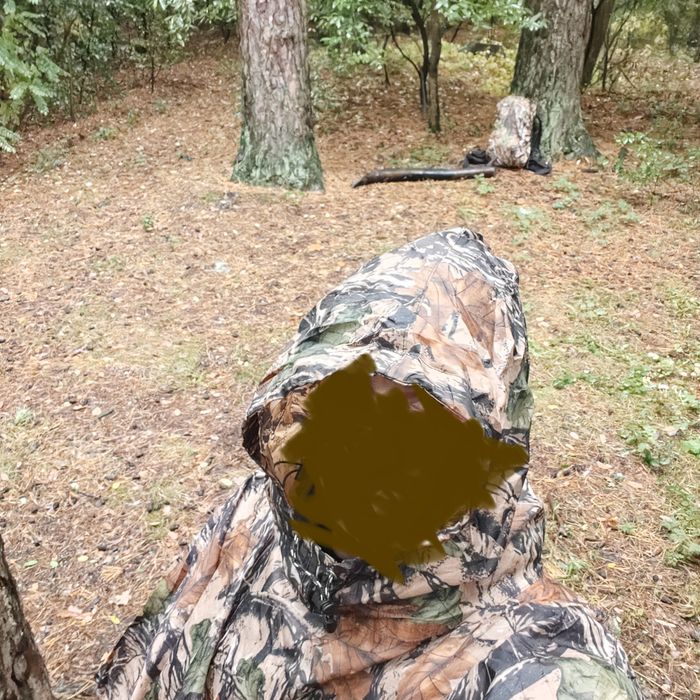 Пончо тент маскировочный, осенний лес.