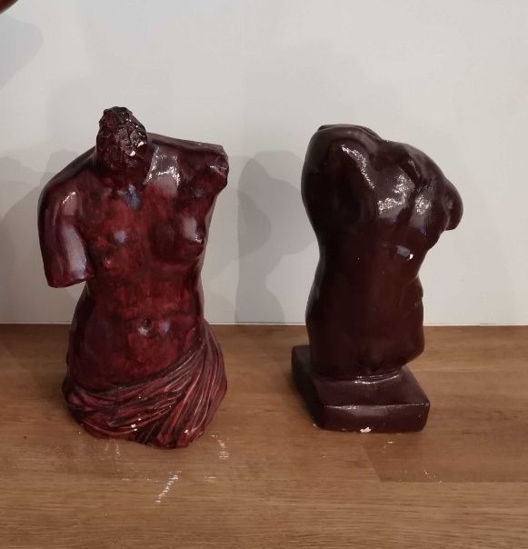 Bustos em Gesso (Figura Masculina e Feminina)
