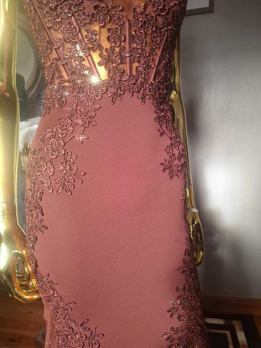 Suknia wieczorowa Boda Chocolate R36. Polski producent!