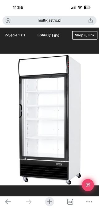 LG 660FM Szron witryna chłodnicza