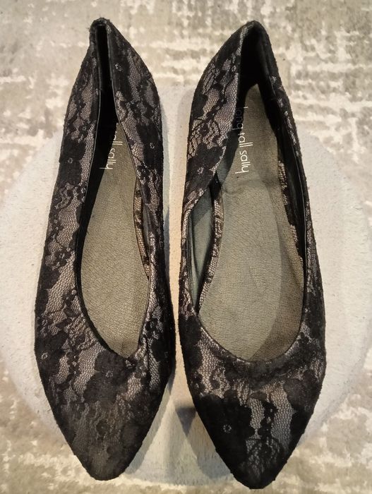 Baleriny koronkowe nowe