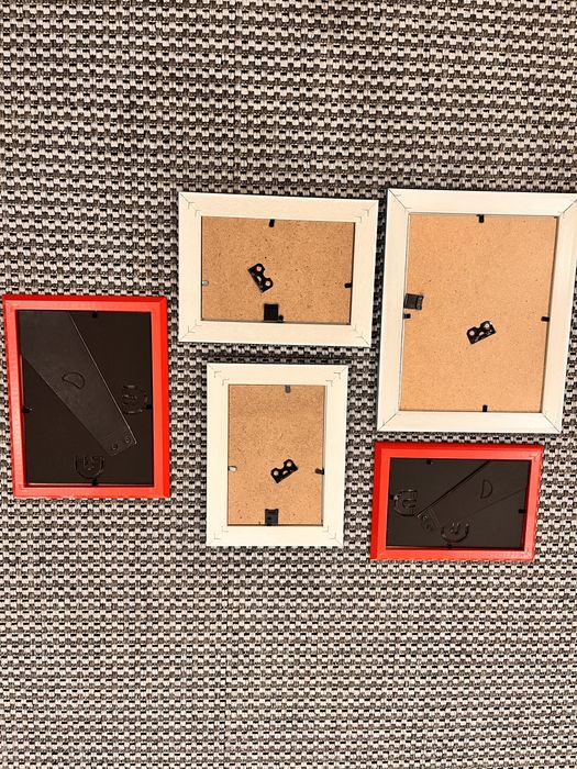 Zestaw 5 kolorowych ramek