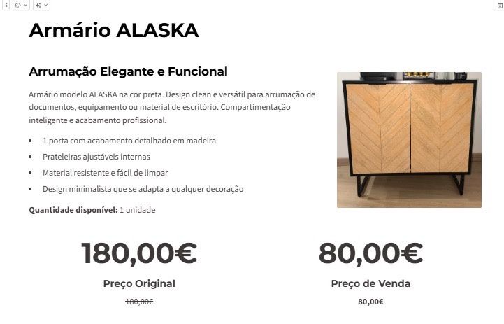 Armário ALASKA arrumação