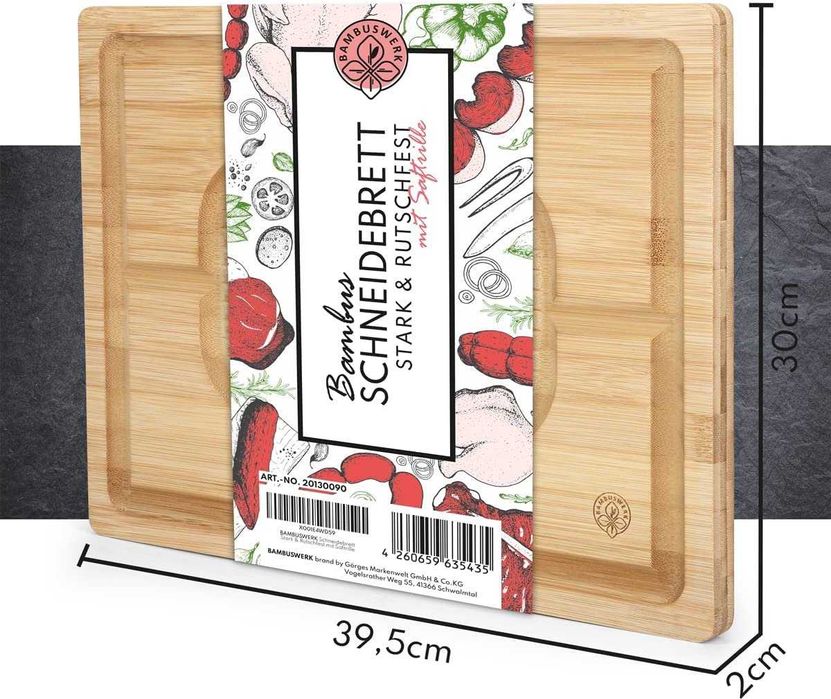 Bambusowa drewniana deska do krojenia, serwowania