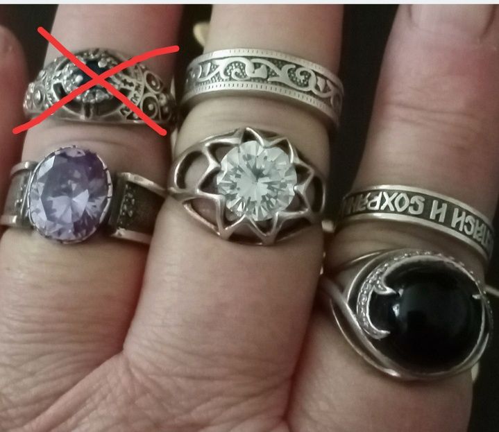 Винтажные украшения из серебра.