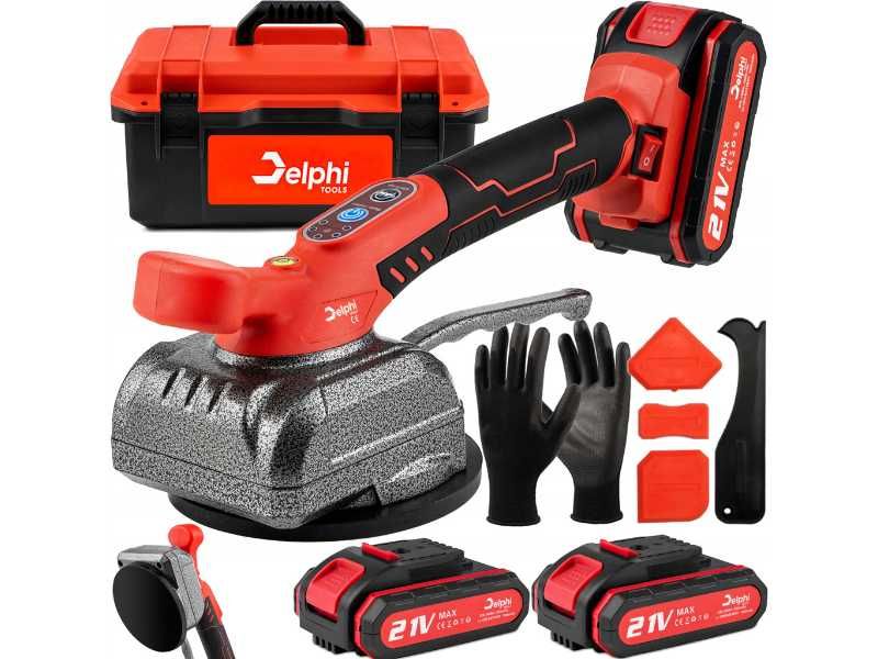 Przyssawka do poziomowania płytek wibrująca 21V 80kg