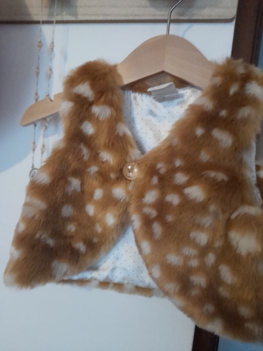 Colete pelo menina 4 meses