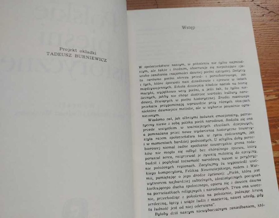 Polskie pieśni patriotyczne  1988 rok, wybór Jasiński Matulewicz
