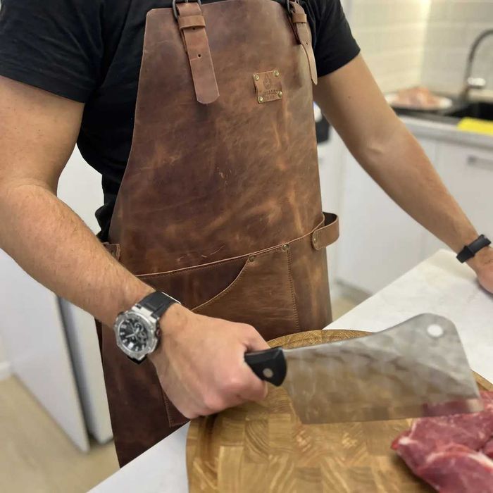 Фартух шкіряний FR21 Фартук из кожи Фартук для гриля и барбекю