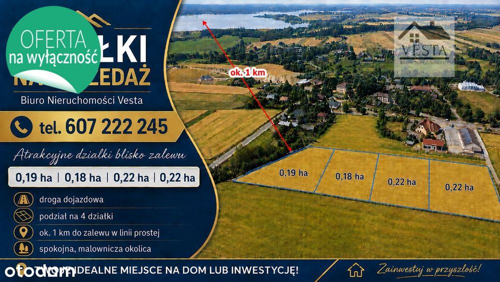 Działka budowlana blisko Zalewu, Staw Noakowski - Widok 4
