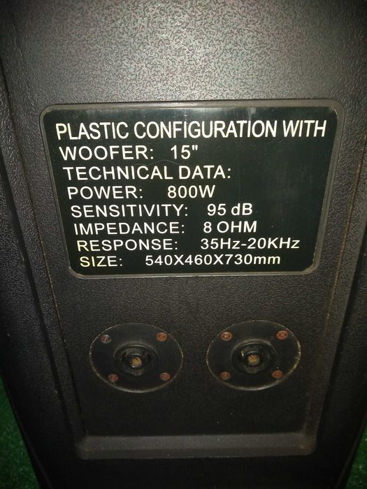 Kolumny głośnikowe 800 watt DJ