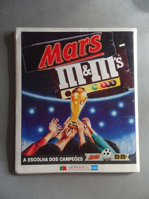 Caderneta de cromos Itália 90 Panini - com 365 cromos