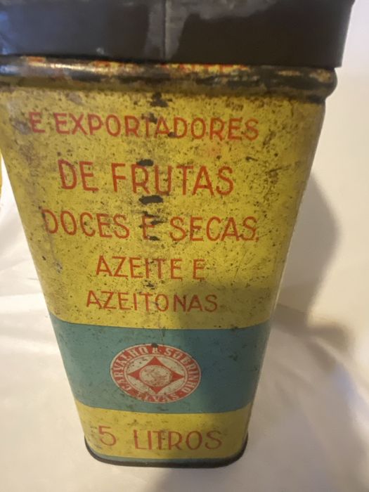 Lata de Azeite Natal antiga