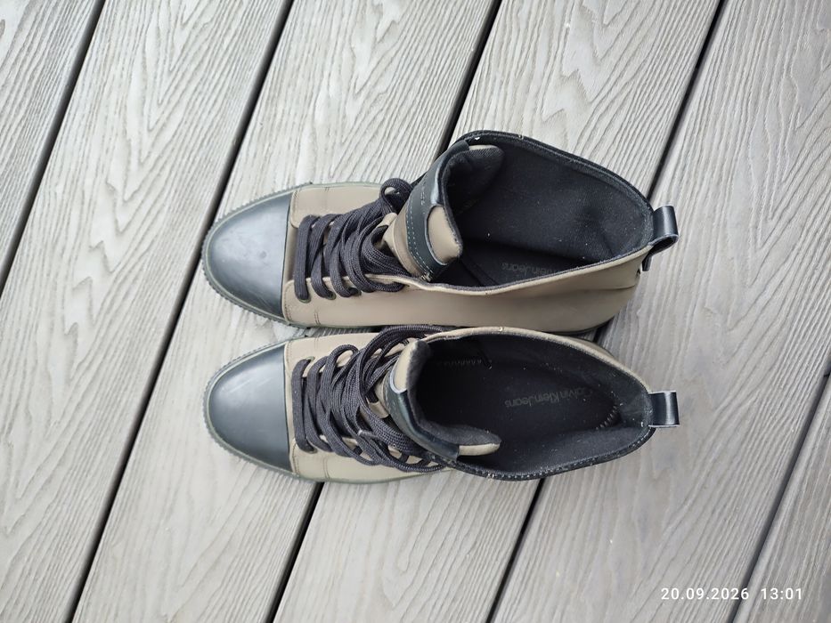 Buty trampki Calvin Klein czarno oliwkowe 43
