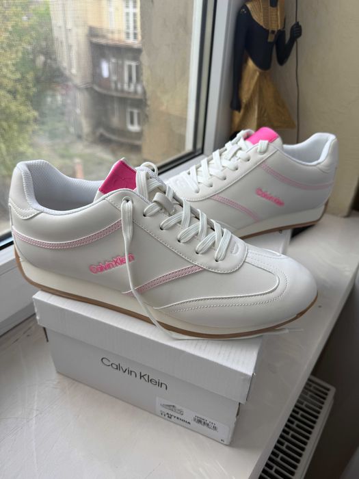 Снікерси кеди кросівки Calvin Klein Avyenna Ivory 11 M, 27,5 см устілка 42 розмір