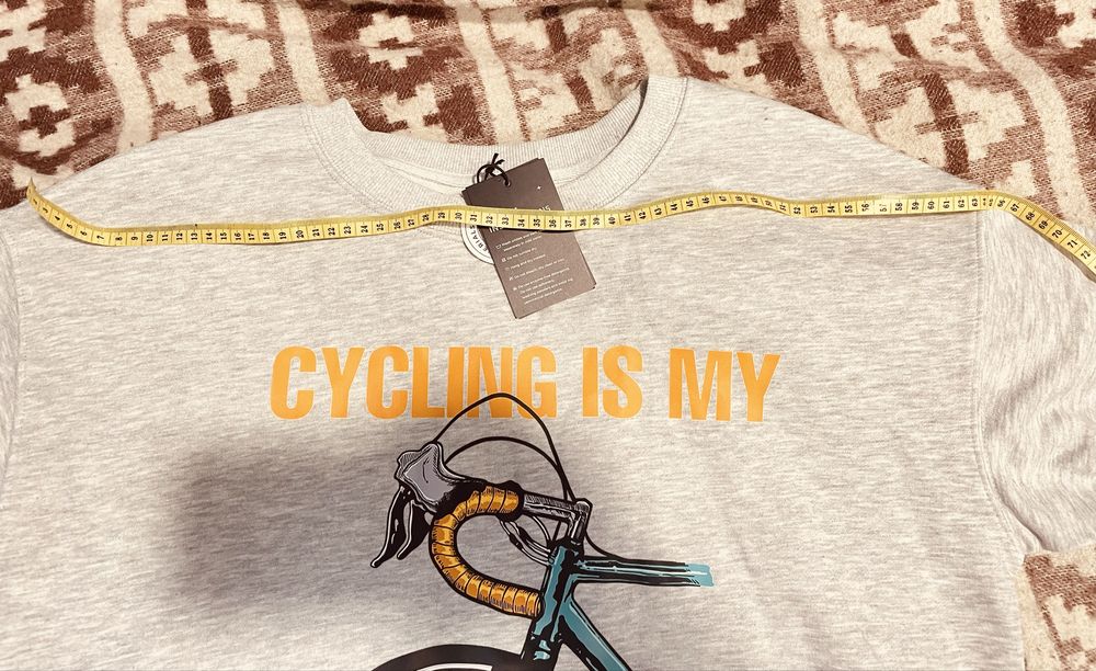 Лонгслів , кофта худі L. Cycling is my therapy )