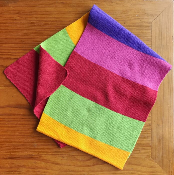 Cachecol largo colorido