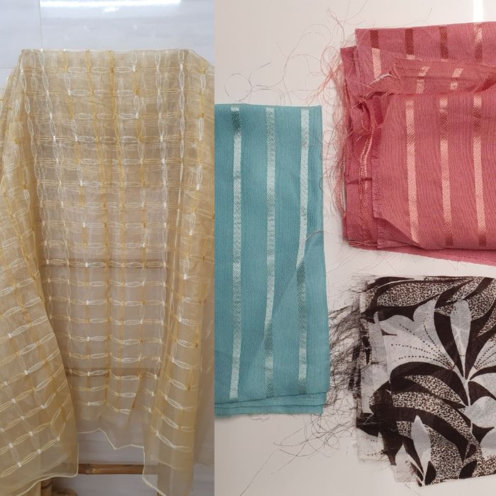 Відрізи тканини: тюль та шифон