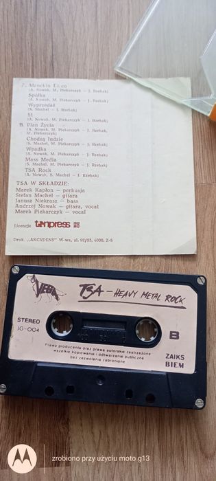 TSA Heavy metal rock kaseta VEGA