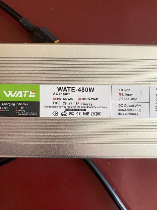 Зарядне wate 29.2в 15а