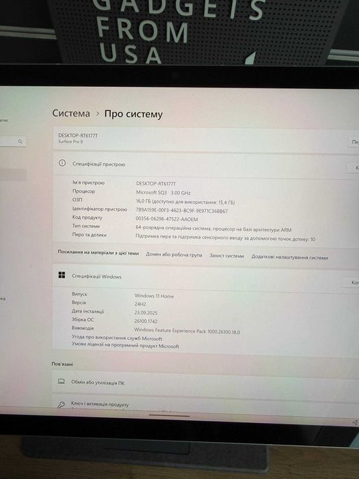 Microsoft Surface Pro 9 13" 3K 120hz IPS SQ3 16\512