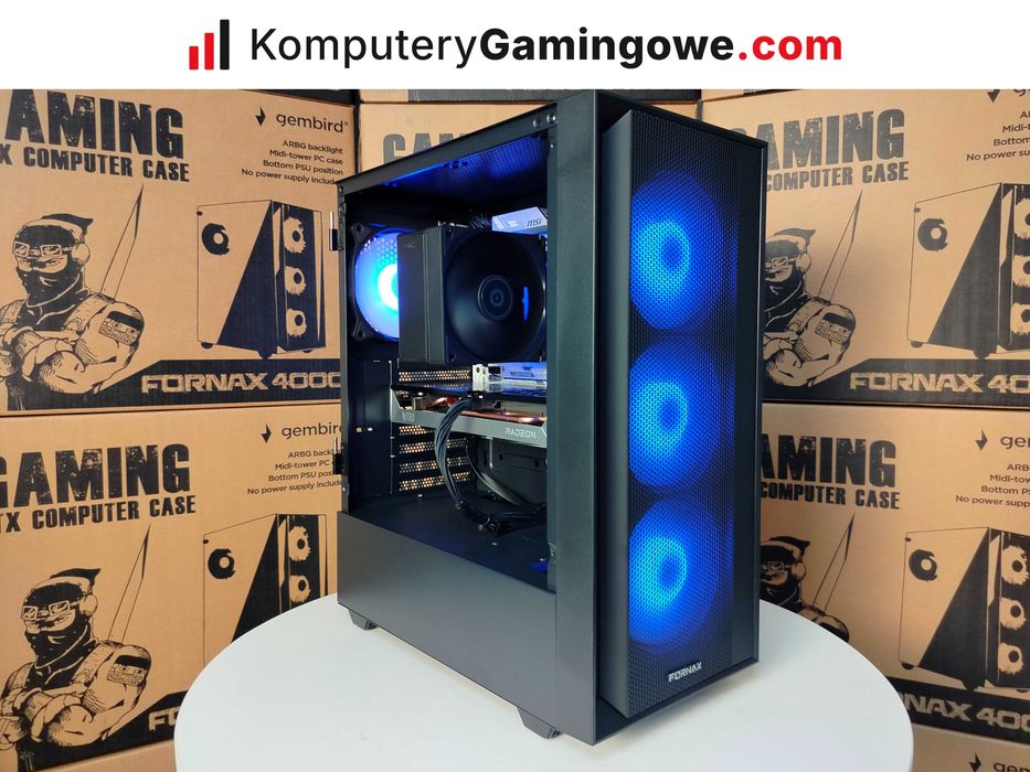 Nowy Komputer Gamingowy Ryzen 5 7500F 16GB 1TB SSD RX 9060 XT 16GB Win 11 Faktura 23% Gwarancja