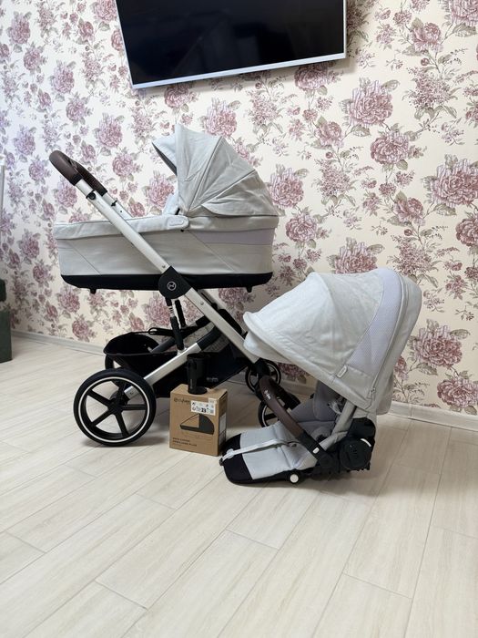 Коляска универсальная 2в 1 Cybex Balios S SLV Stone Grey