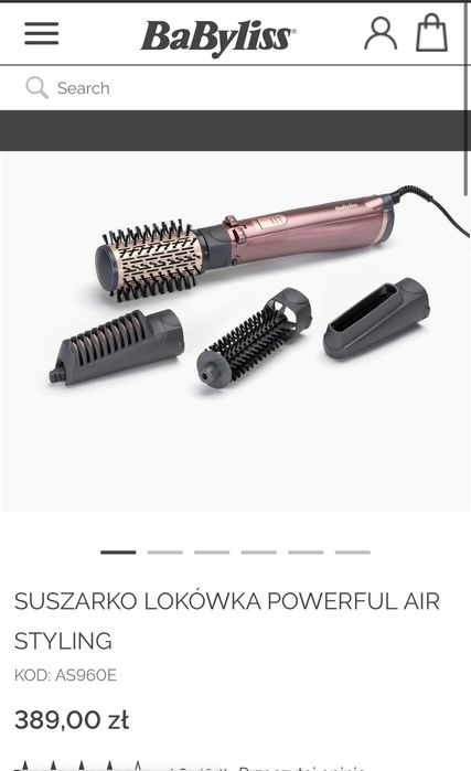 Suszarko lokówka BaByliss Powerful Air Styling AS960E Warszawa