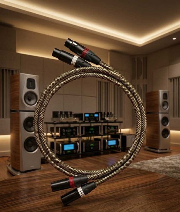 Interkonekt Hi-Fi / Kabel XLR Neotech Gold Limited Edition 1m
