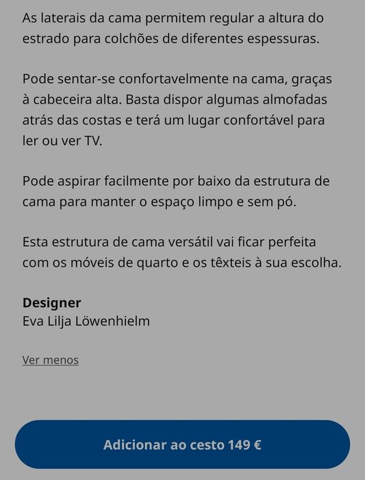 Cama Malm IKEA 90x200