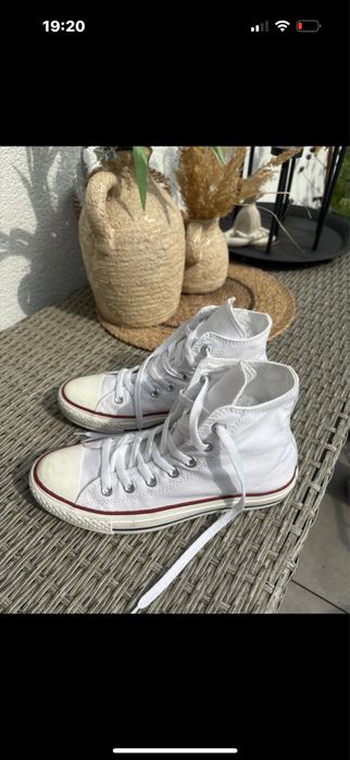Trampki biale wysokie converse 39