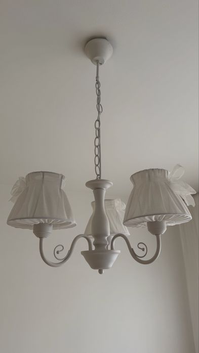 Lampa wisząca 3x40W E27 biała