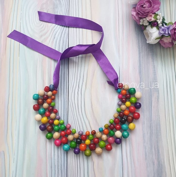 Бусы из дерева, намисто. АССОРТИМЕНТ