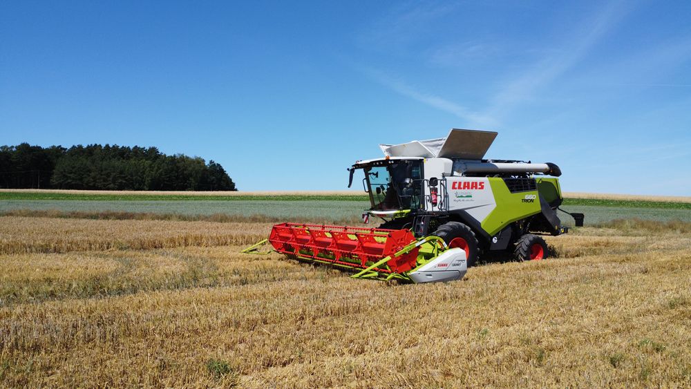 Usługi rolnicze.  Zbiór/koszenie zbóż, rzepaku i roślin bobowatych