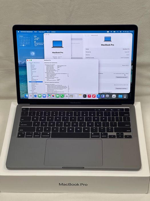 MacBook Pro M1 13’ 2020р. 16/256Gb, 1 цикли-100%бат