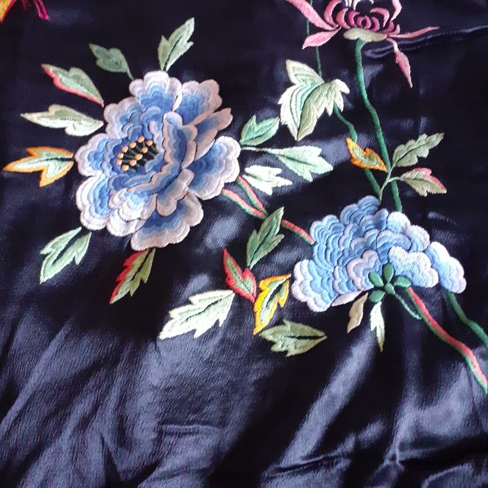 Robe de seda japonesa bordado 1920