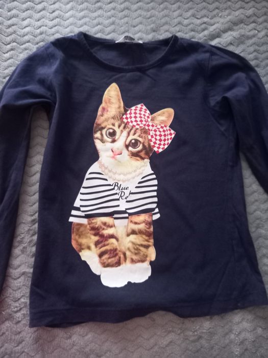 Bluzka z motywem kota