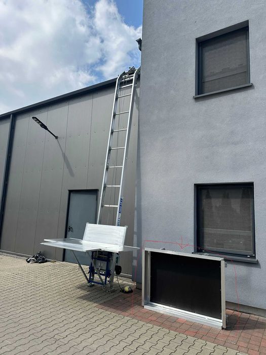 Drabina dekarska Niemiecka SIMPLEX STI 250 12m NOWA Winda Wyciąg GEDA