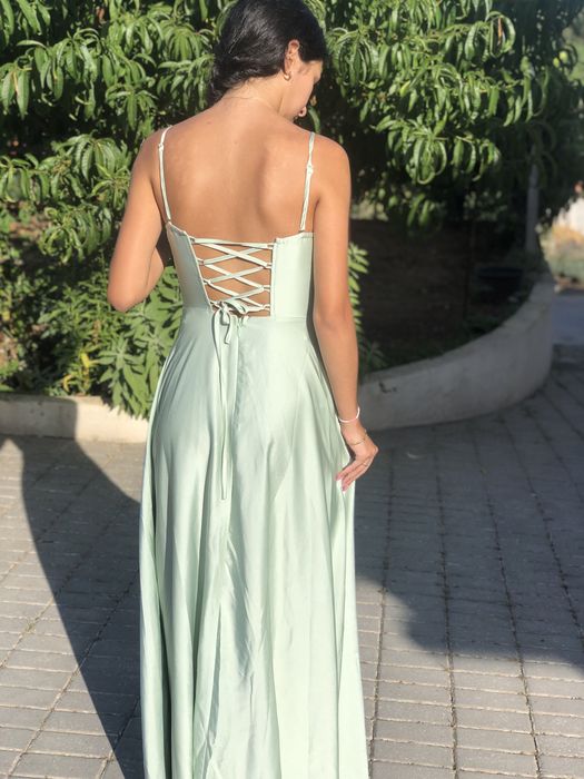 Vestido verde menta