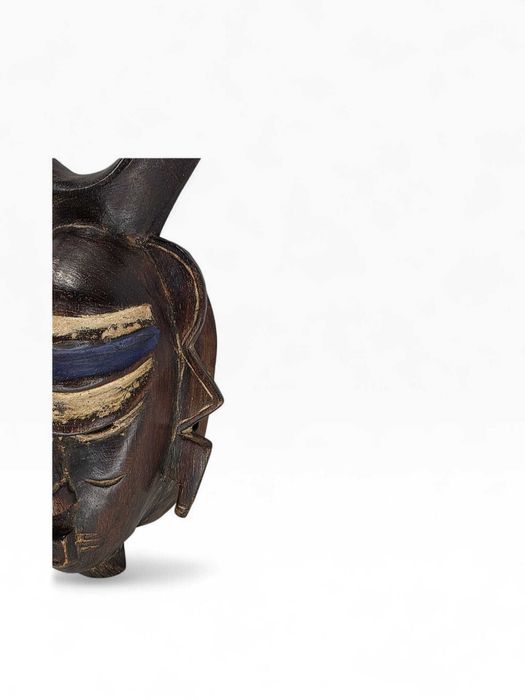 Máscara Africana Tribal Madeira – 35 cm – Esculpida à Mão