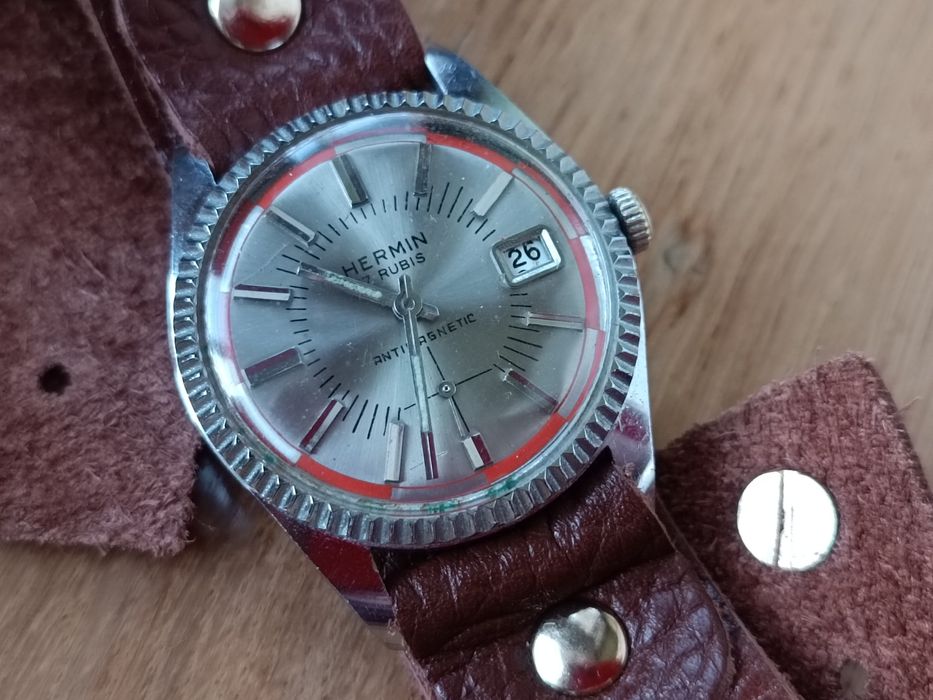 Годинник часы Hermin antimagnetic 1965 рік
