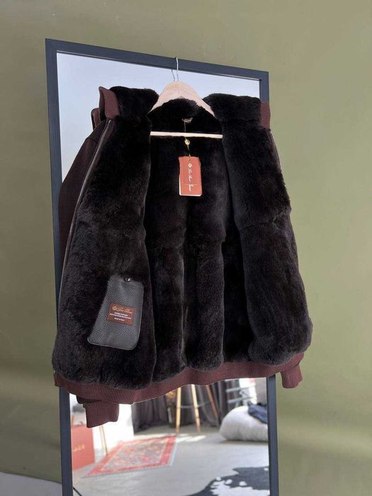 Мужская кашемировая куртка Loro Piana на меху куртка натуральный — zdjęcie 4
