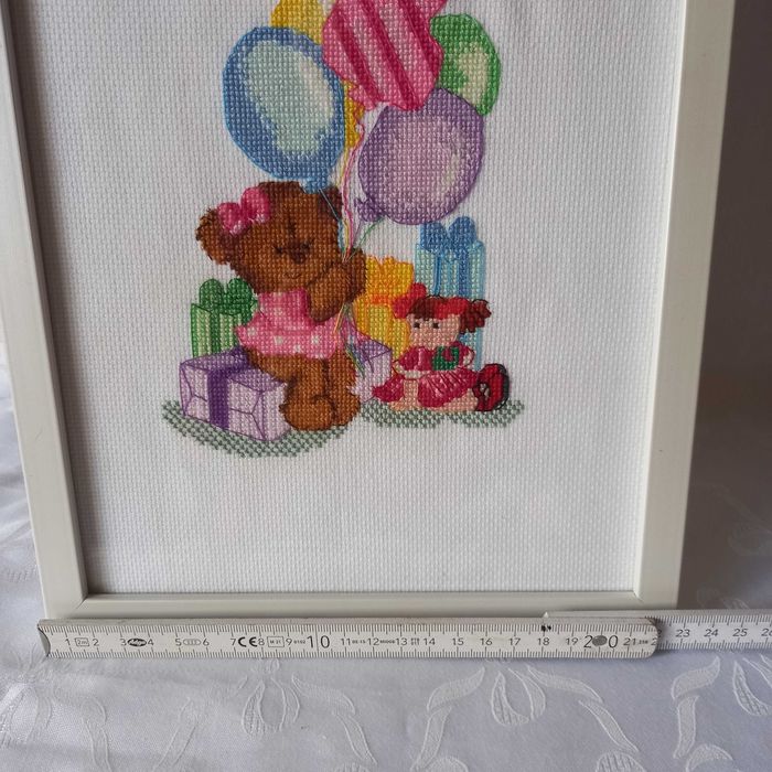 haft krzyżykowy obraz prezent roczek