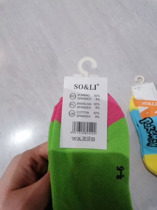 Cztery pary skarpet Pokemon 4-6lat