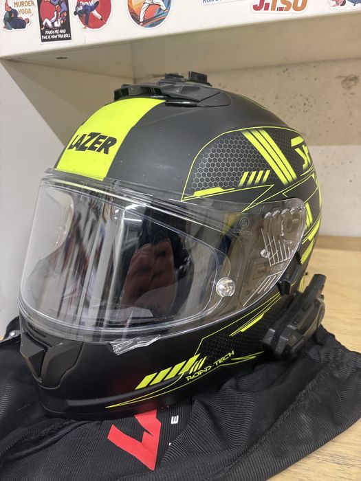 Kask motocyklowy Lazer Rafale rozm.XL +intercom