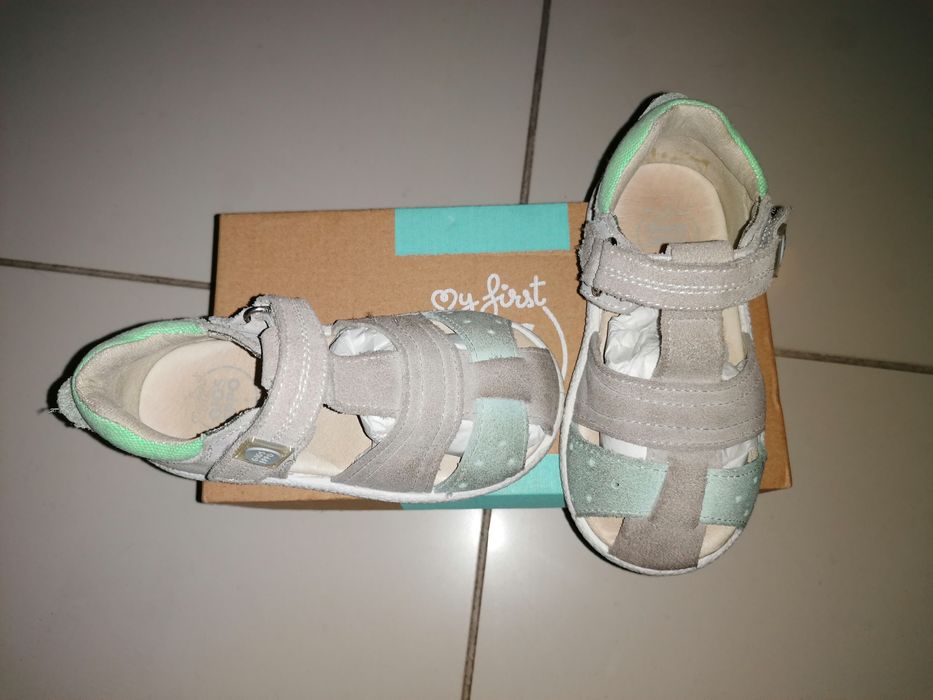 Sandália em camursa criança - GIOS EPPO