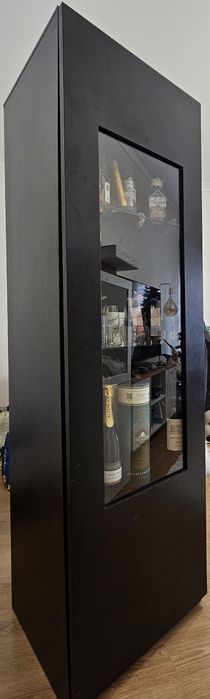 Cristaleira/Garrafeira em madeira